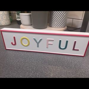 Joyful sign